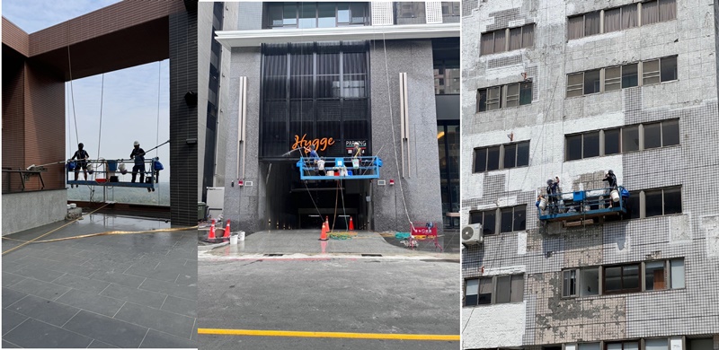 御石-高雄大樓吊籠洗窗機施工出租4 御石-高雄大樓吊籠洗窗機施工出租4