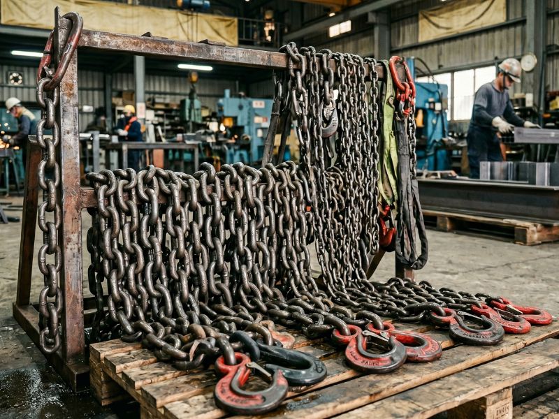 ⭐台南鐵鍊五金推薦：G80 與 G100 鍊條差在哪？一表看懂強度等級與起重安全係數選擇關鍵