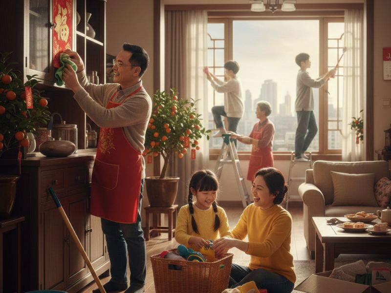 ⭐2026過年大掃除懶人包：掃除也能招財？掌握「除舊布新」節奏，避開散財禁忌迎接蛇年新春