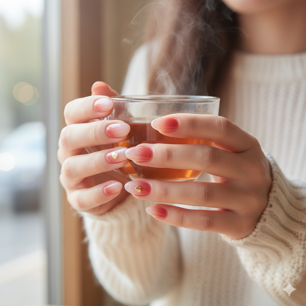 極簡銀河紅：透感漸層