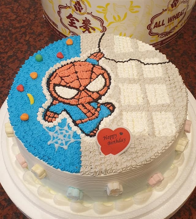 蜘蛛人卡通蛋糕