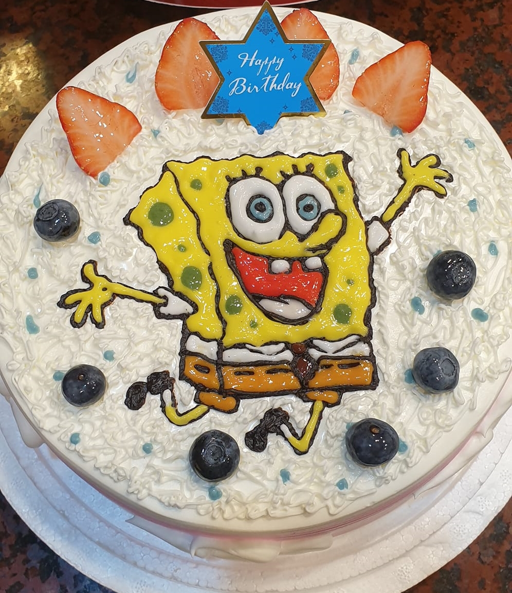 海綿寶寶卡通蛋糕