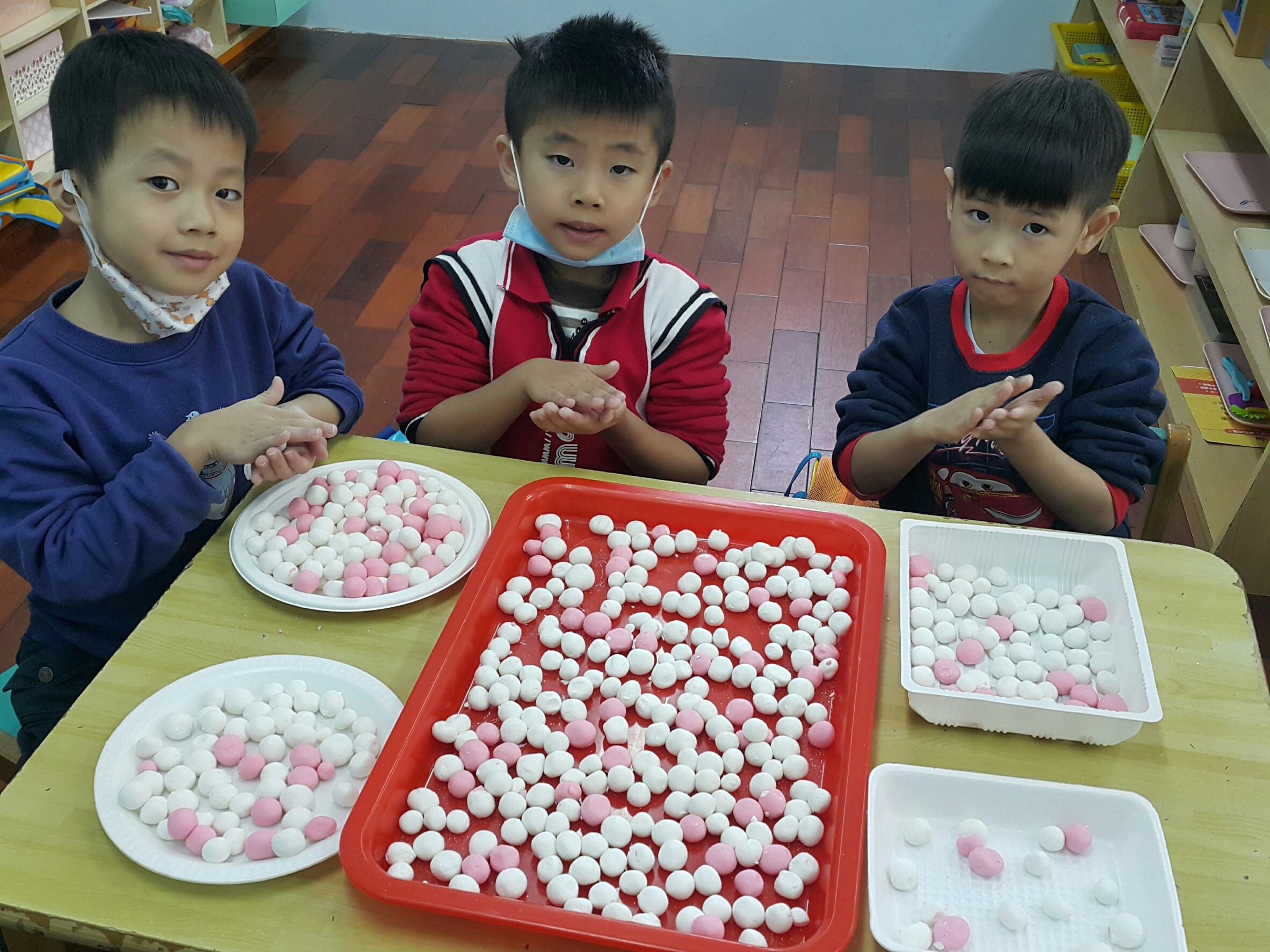 冬至湯圓搓搓樂-基隆市私立幼新幼兒園