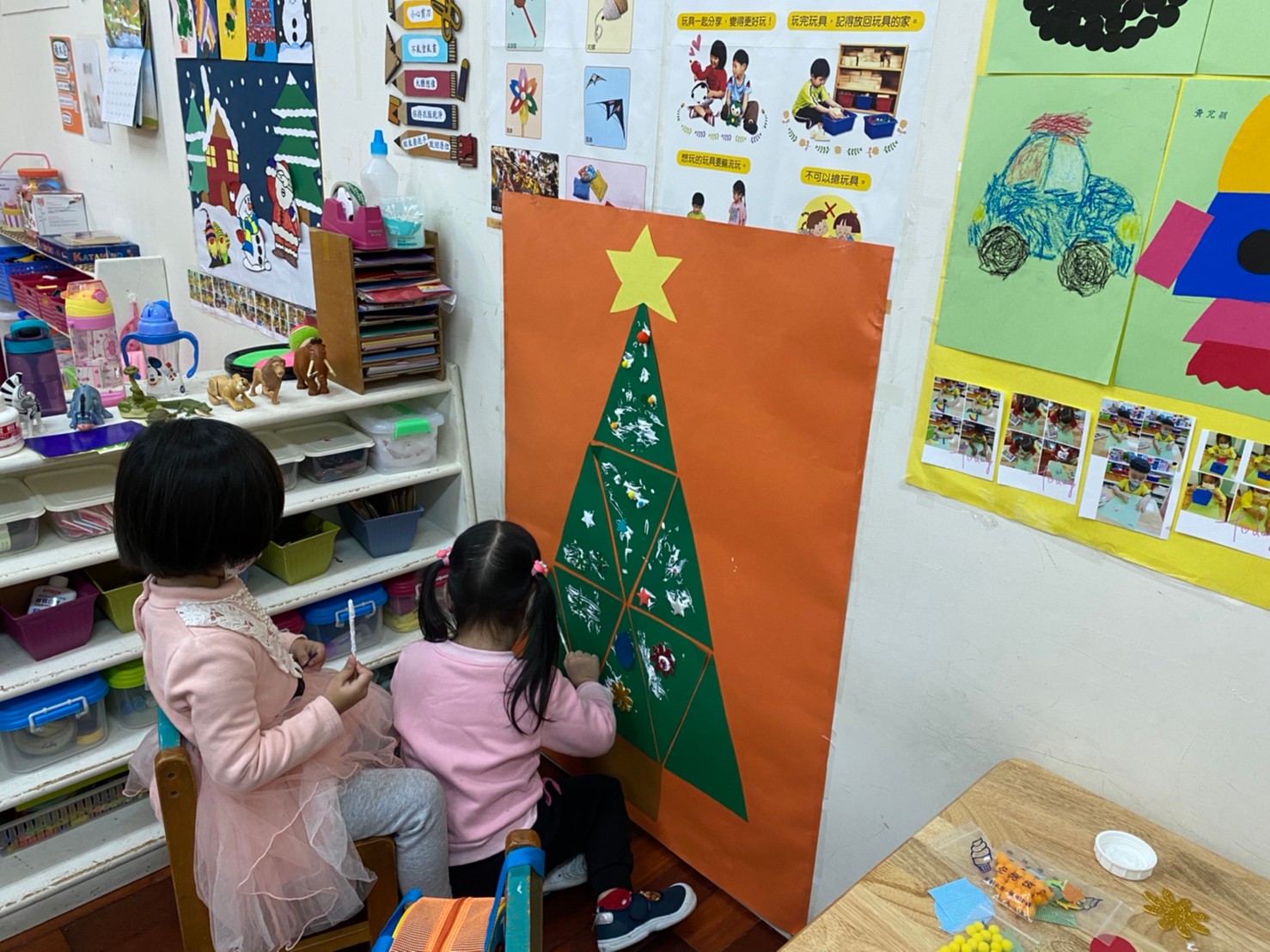 美勞創作區-基隆市私立幼新幼兒園