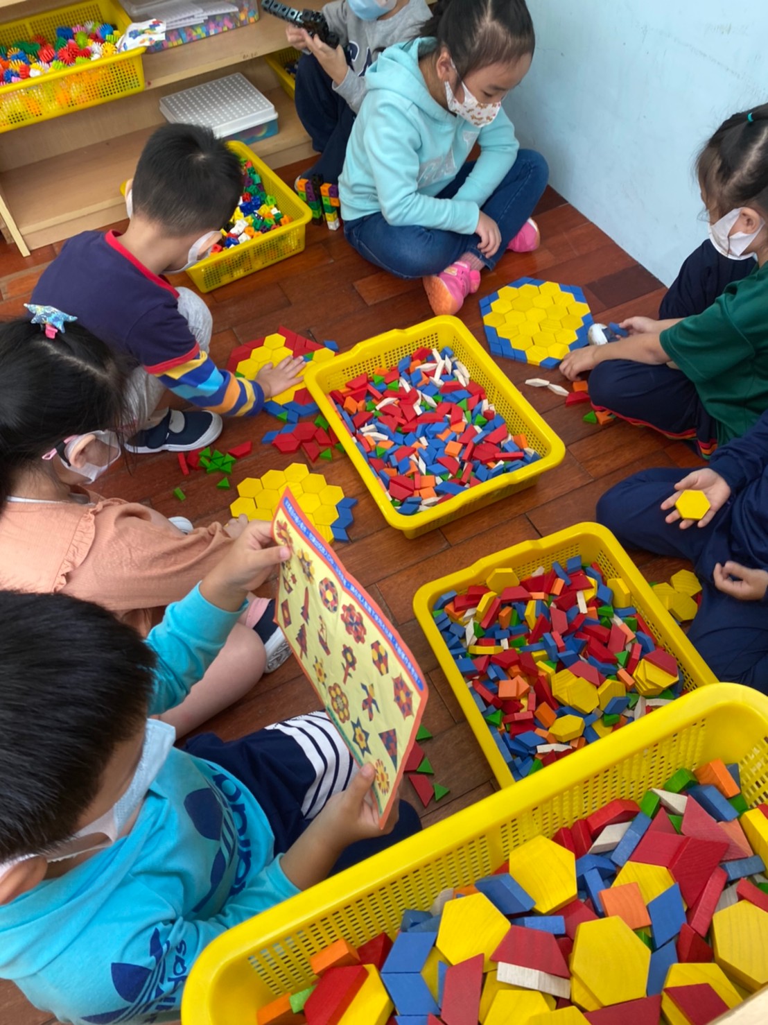 組合建構巧思時間-基隆市私立幼新幼兒園