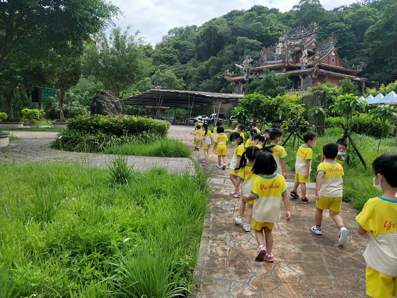 撿落葉(大)認識大自然-基隆市私立幼新幼兒園