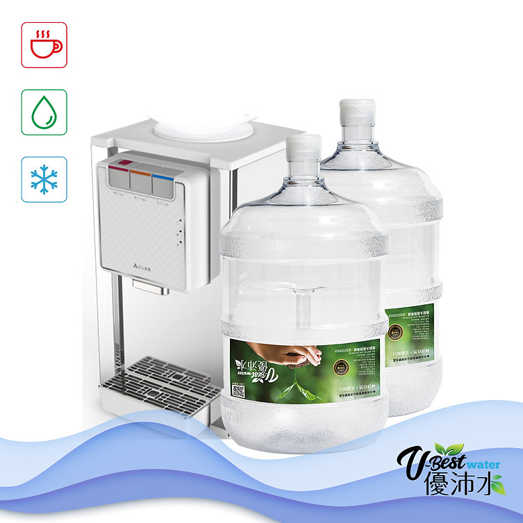 元山冰冷熱三溫不鏽鋼桌上型飲水機