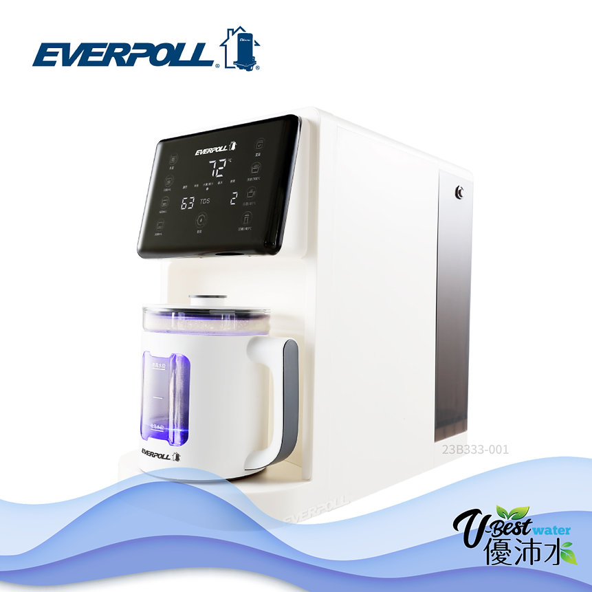 Everpoll桌上型智慧飲水機RO-115AI-雙溫三溫飲水設備-優沛水國際有限公司