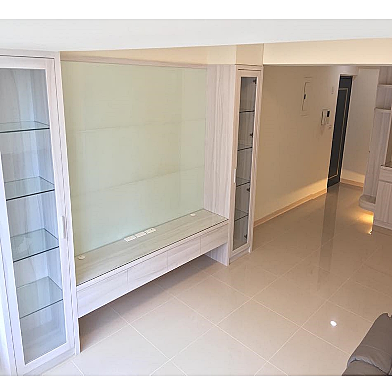 客廳電視櫃木工