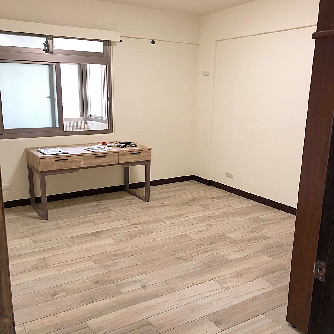 木質地板施工完程