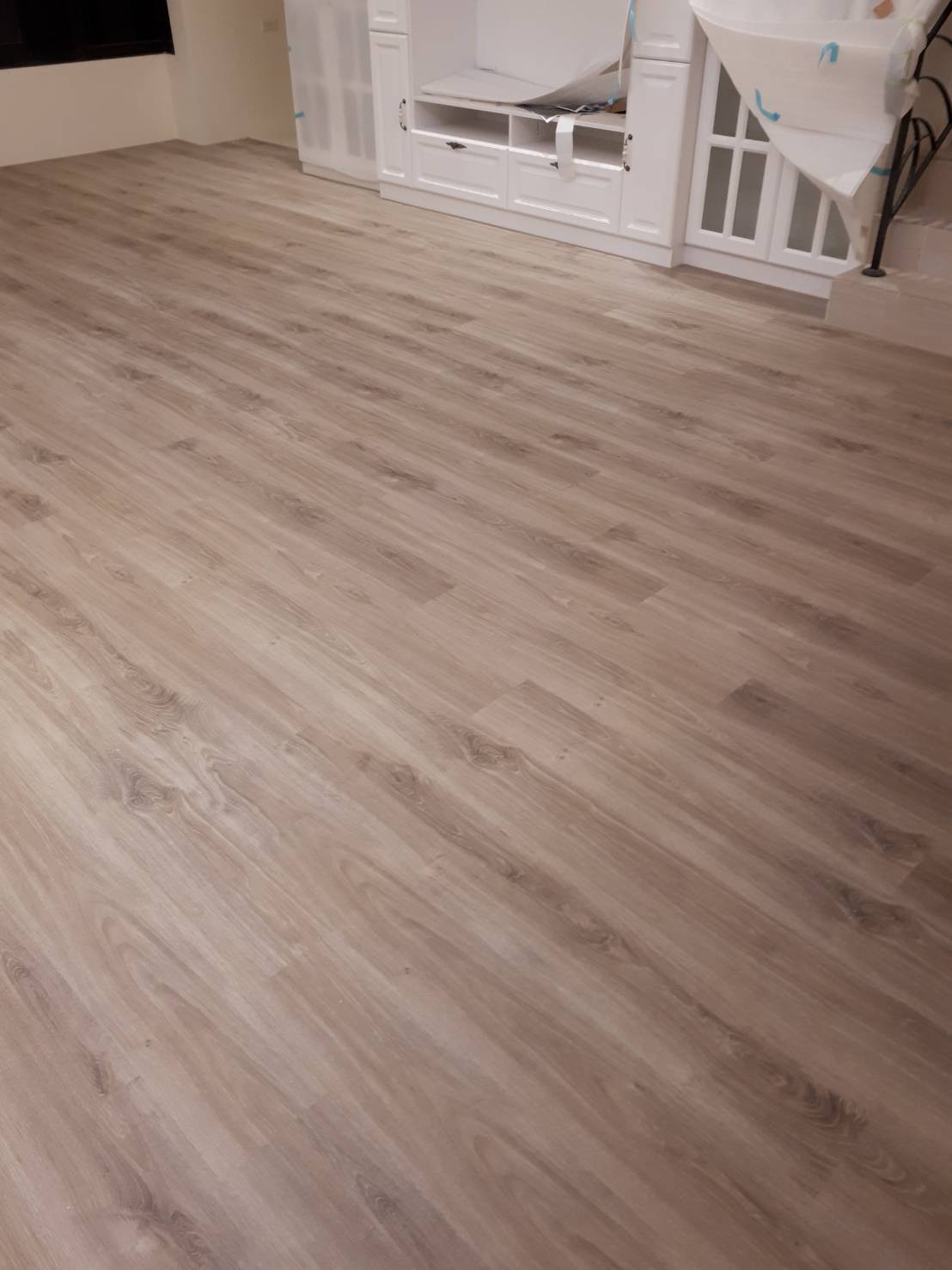 卡扣石塑CT-4210超耐磨地板直鋪工程