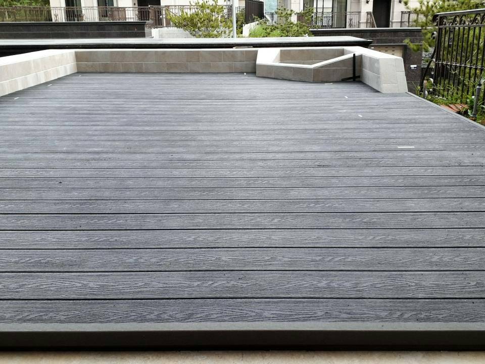 【塑木】深壓紋空心塑木工程-台中王公館