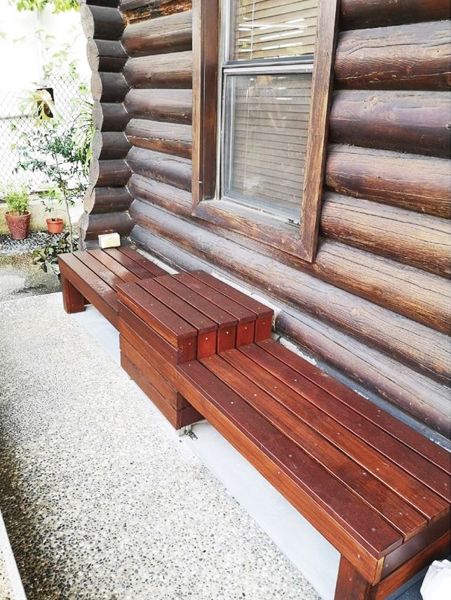 室外冰柚木座椅工程