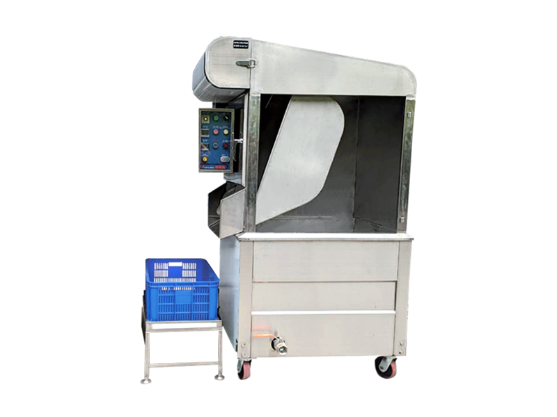 批量式半自動出料油炸機