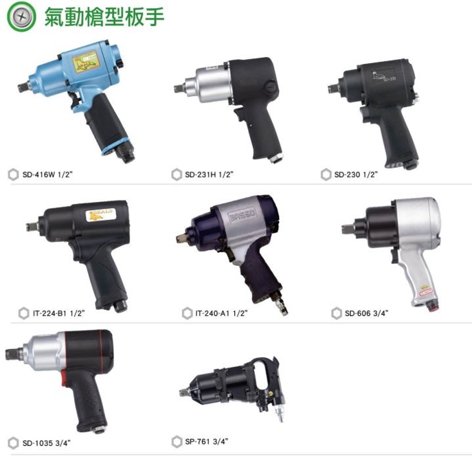 氣動槍型板手