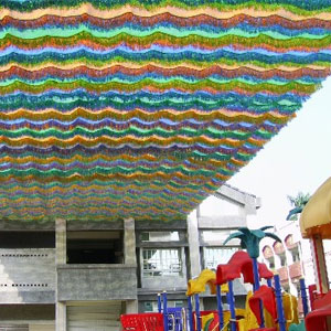 電動式遮陽網-嘉義市志航國小