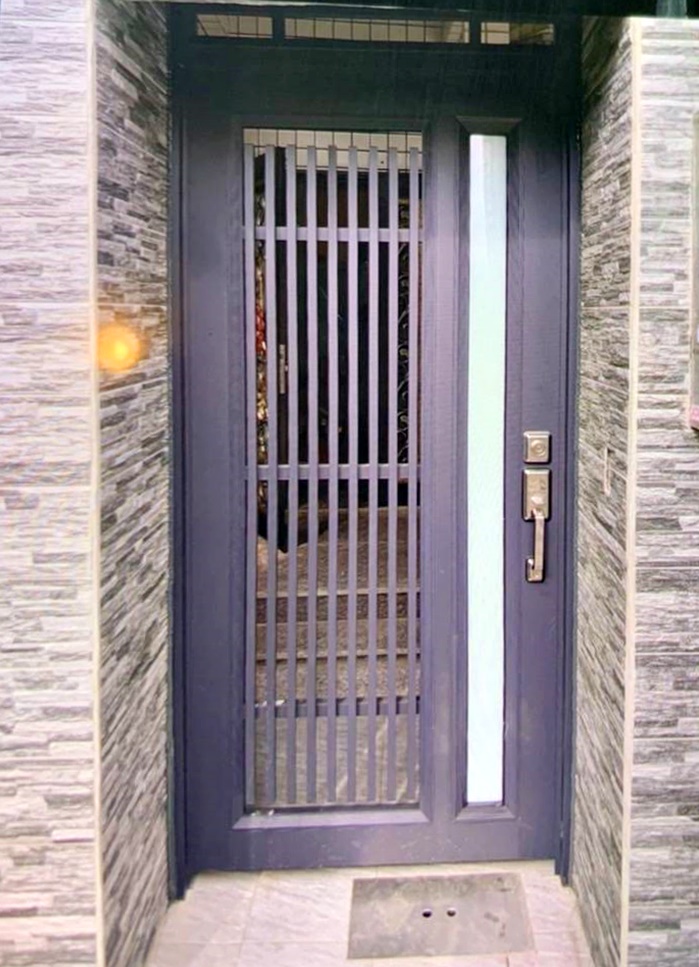 鋁格柵防盜紗門A3