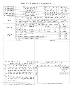 移動式起重機搭乘設備簽認報告
