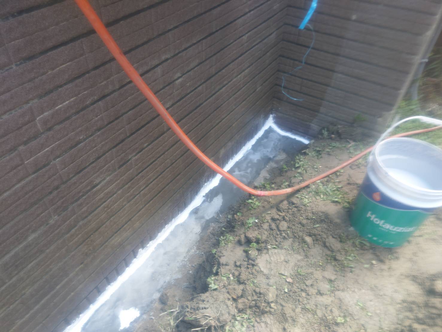 庭院花園圍牆防水施作