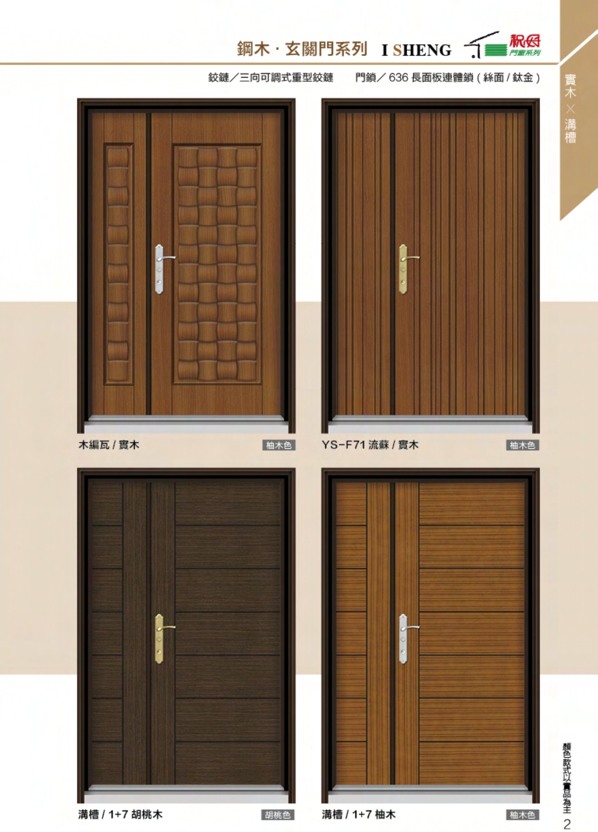 鋼木-玄關門