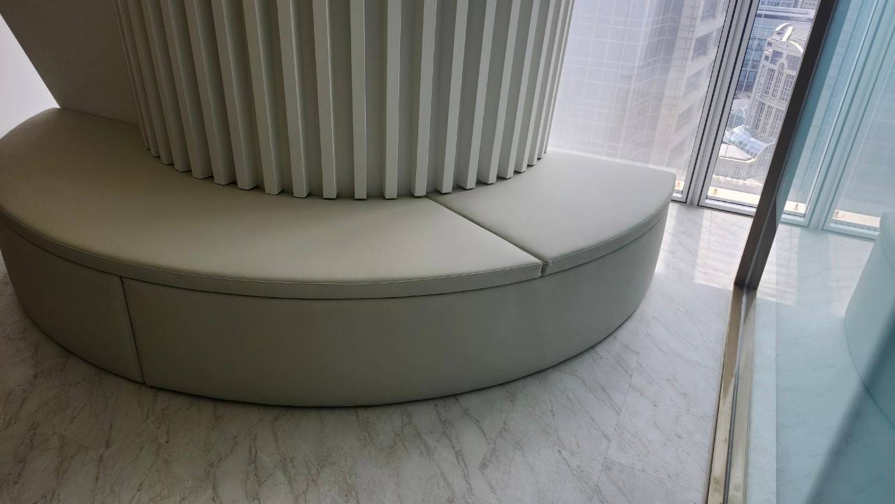 法式拉扣座靠墊