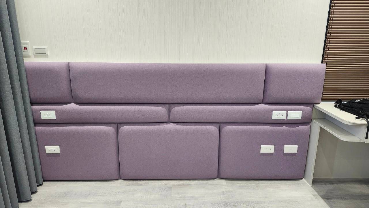 裱布作品-牆面裱布