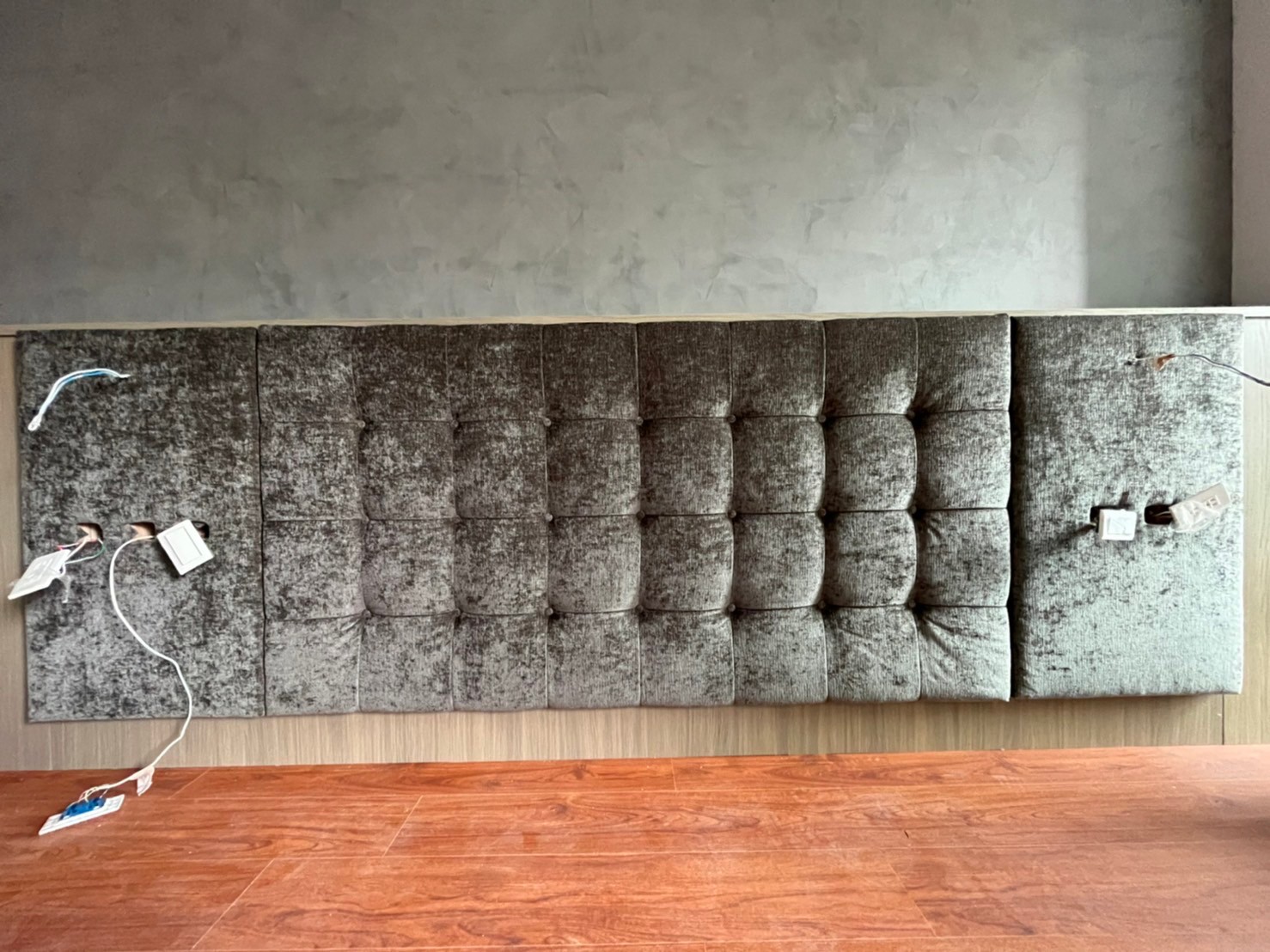 裱布作品-貼皮工程