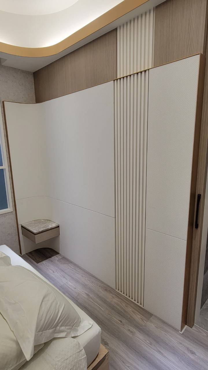 裱布作品-床頭裱布