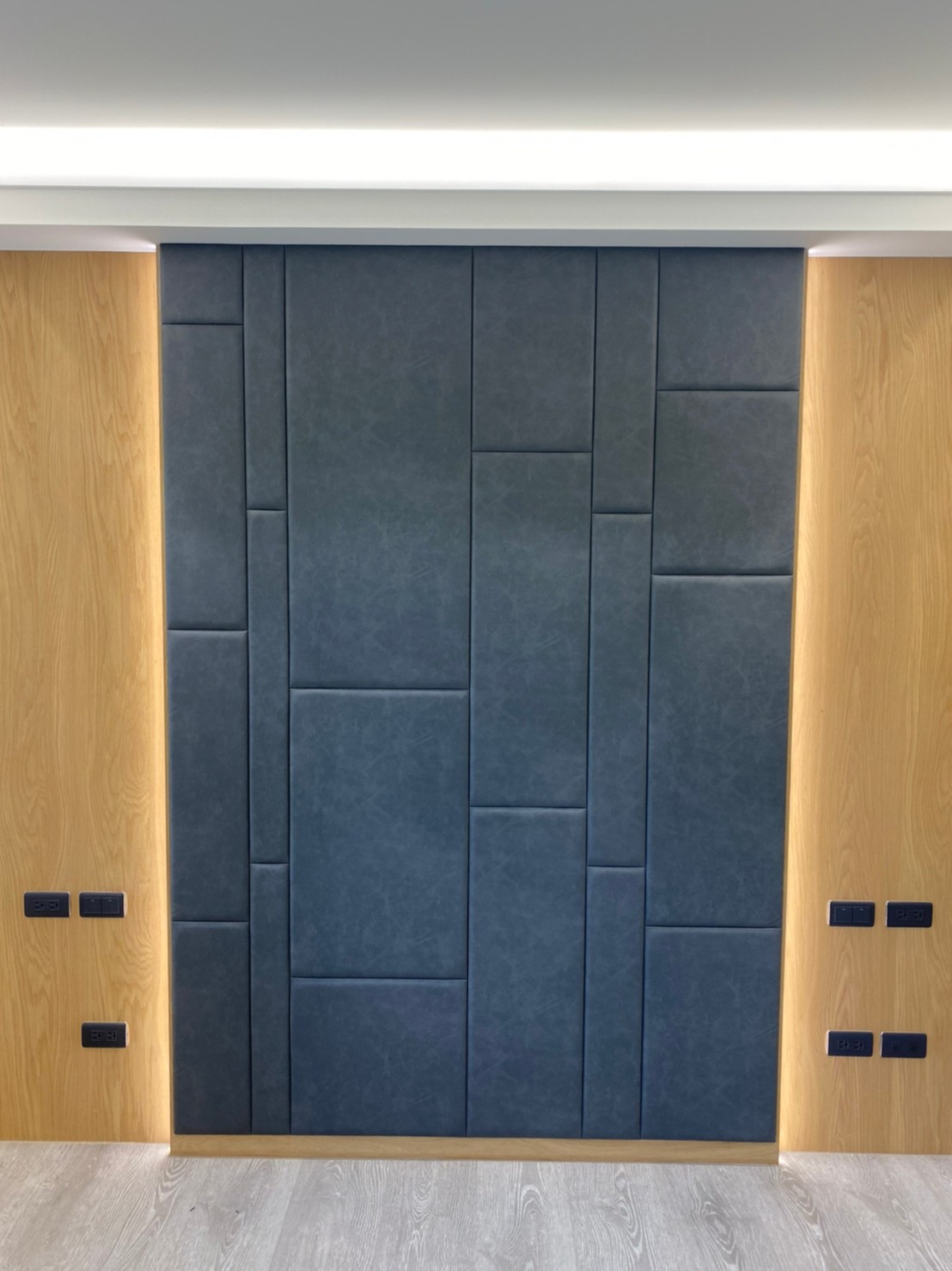 裱布作品-床頭裱布