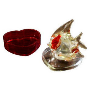 糖果盒-水晶魚盒蓋