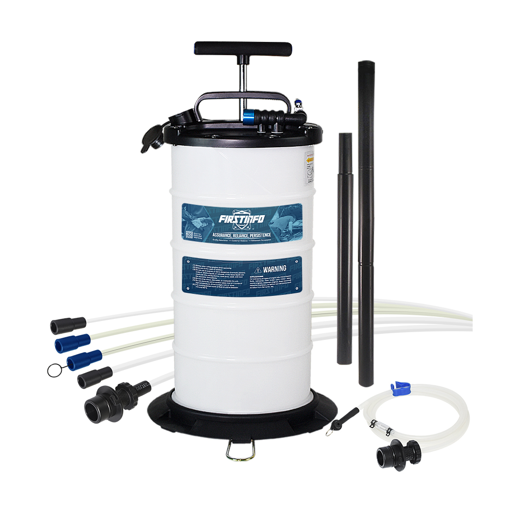 【良匠工具】9.5L手氣動抽油機+5條機油管+剎車油管