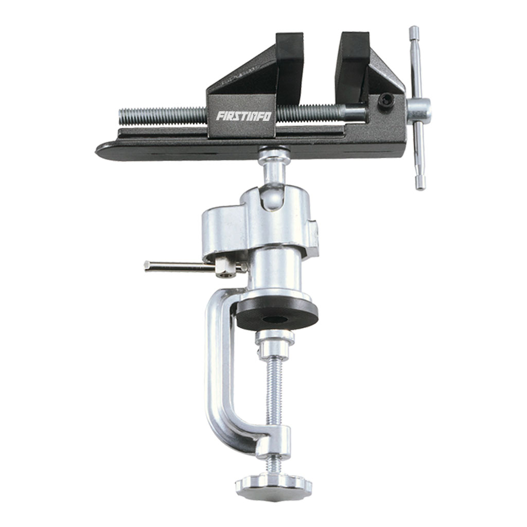 【良匠工具】加長型可夾桌上型360度萬向虎鉗