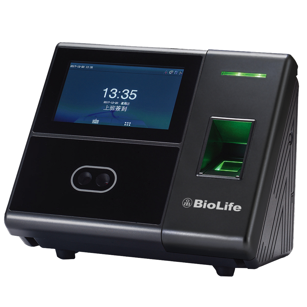【BioLife】TF09臉型辨識指紋刷卡考勤機/打卡鐘
