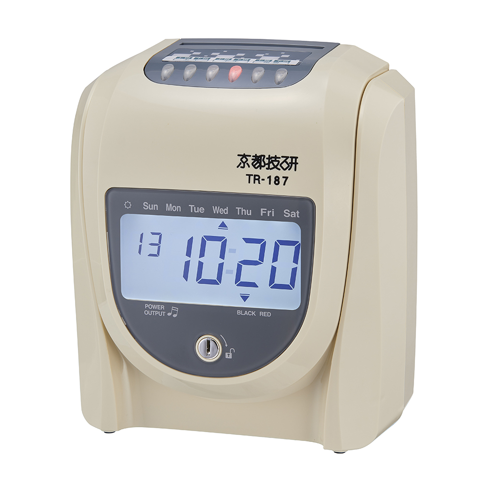 【京都技研】TR-187高品質六欄位電子打卡鐘