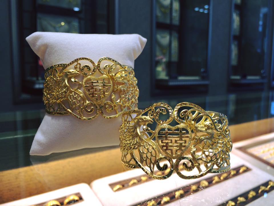 客訂製黃金龍鳳鐲