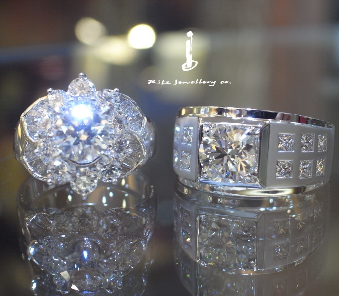 一克拉鑽石對戒