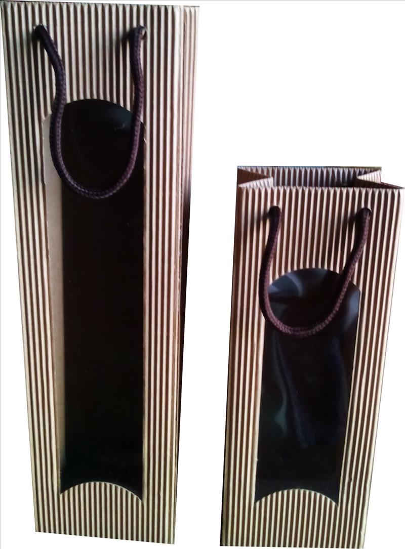 手提袋產品-Ë浪開窗提袋