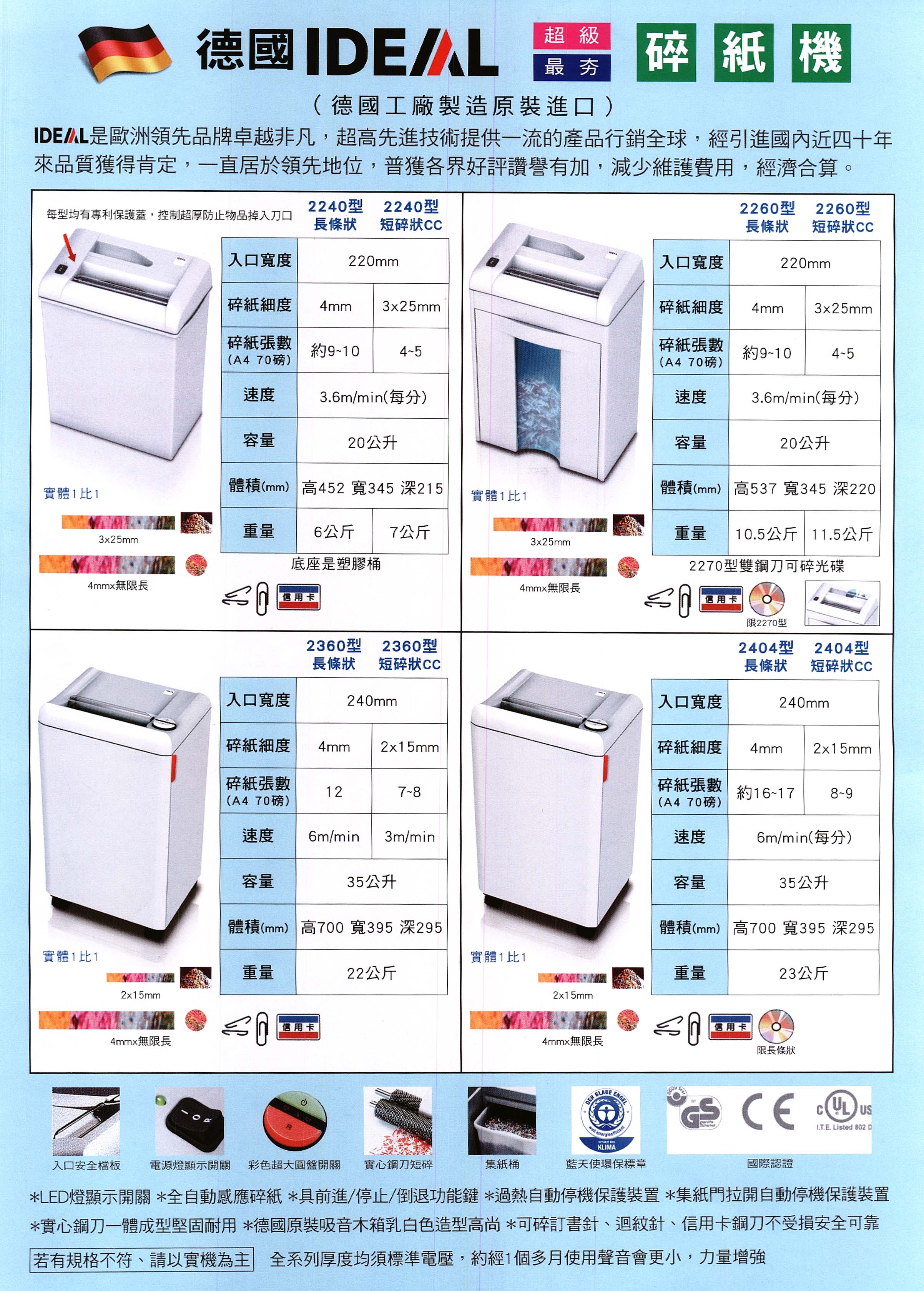 德國IDEAL進口碎紙機