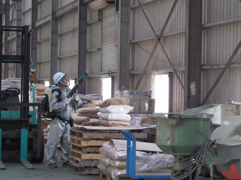 工廠噴霧式消毒