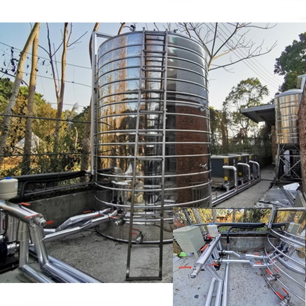 熱泵熱水器比電熱水器省70-80%，沒太陽也可以做熱水~