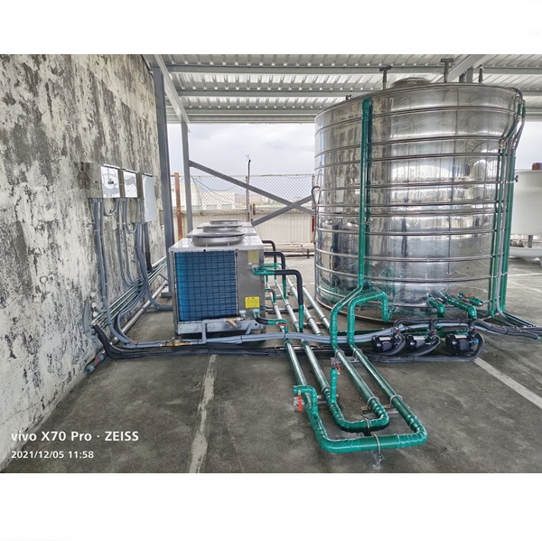 熱泵熱水器比電熱水器省70-80%，沒太陽也可以做熱水~