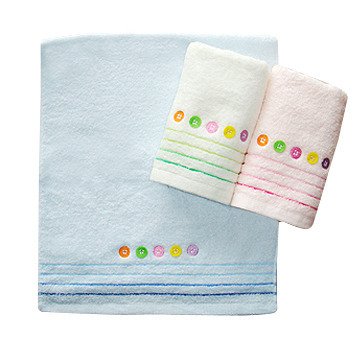 煙斗鬆撚紗鈕釦系列毛巾