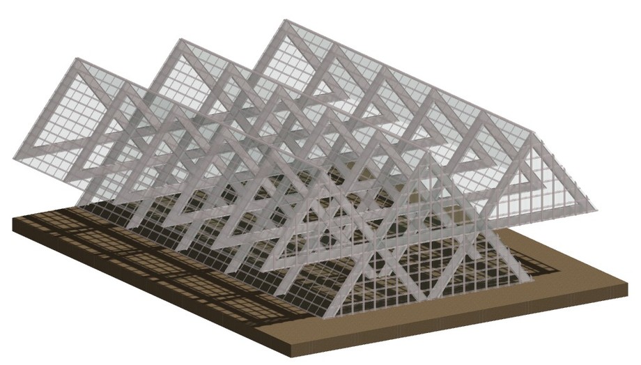 鋼鐵結構屋內視圖