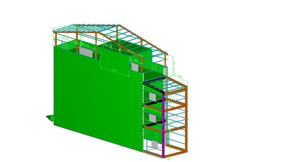 鋼鐵結構內視圖
