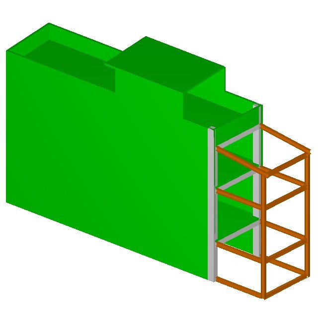 鋼鐵結構屋內視圖