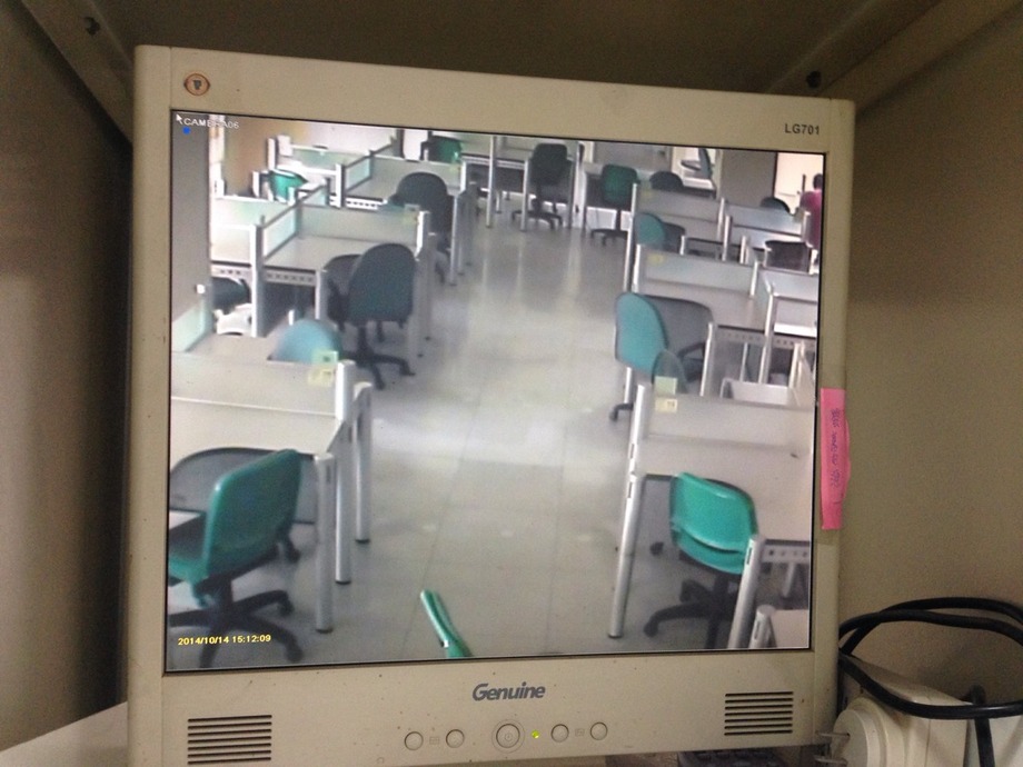 103.10.15市立圖書館3F監視器拆除