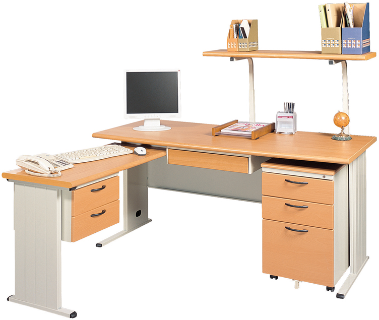 J076-08TH-L型木紋主管桌(整組)