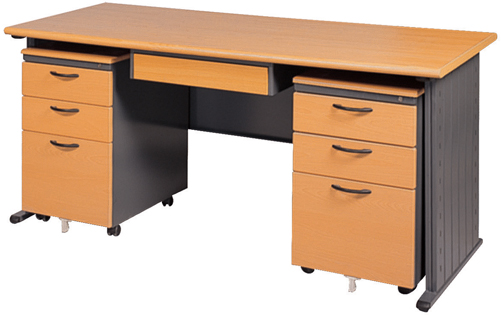 J081-22THL-深灰木紋主管桌