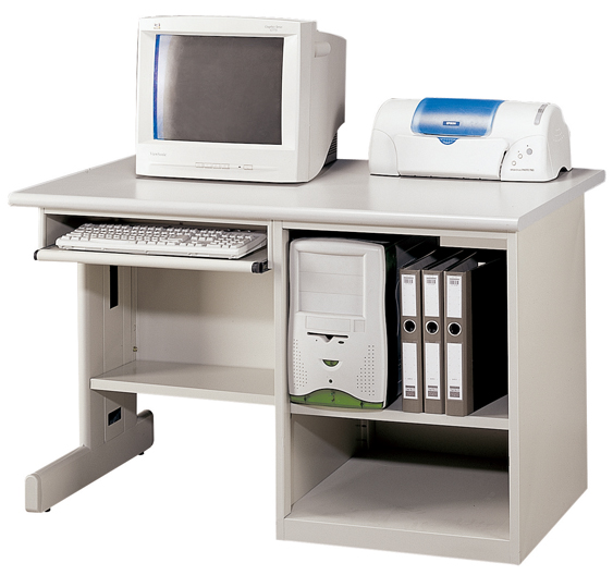 J107-03直立式電腦桌(附插座)