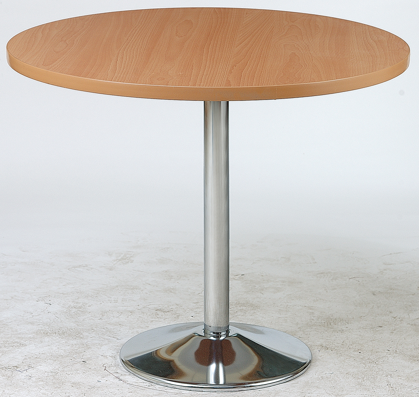 J048-09圓型木紋洽談桌